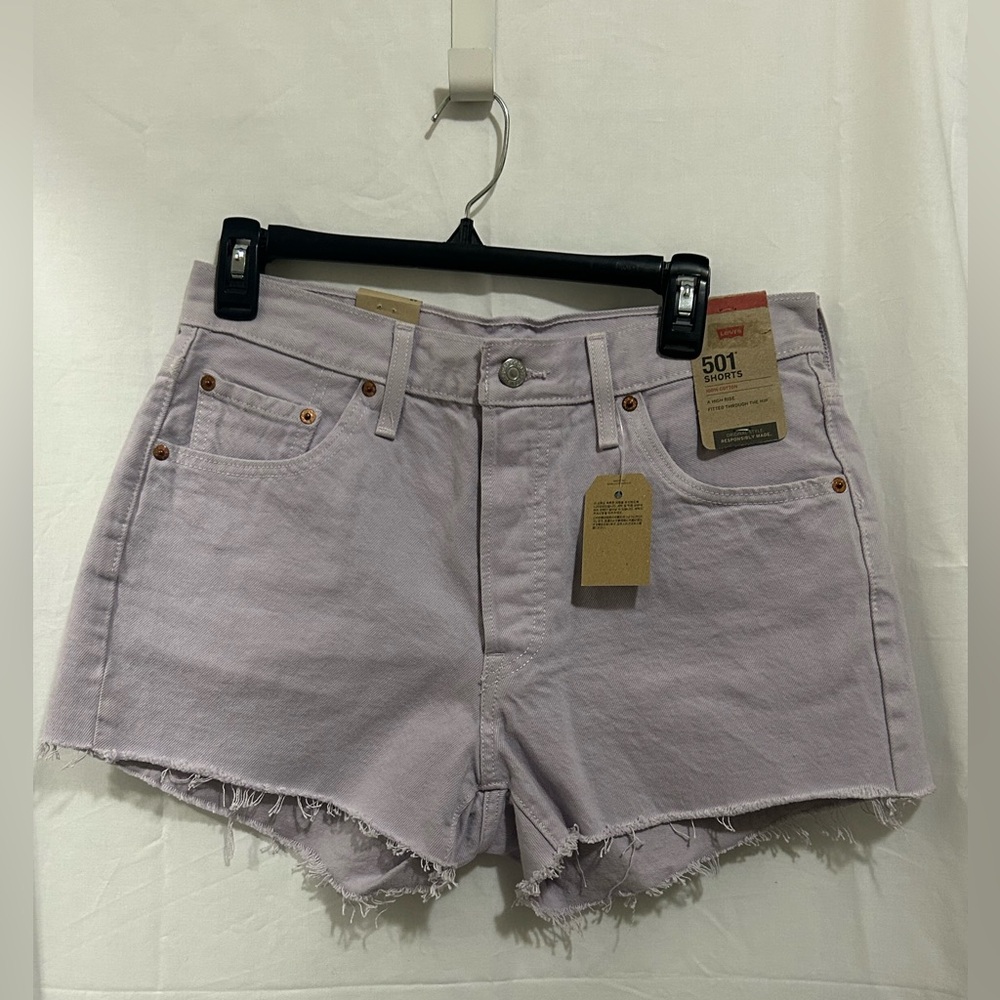 Levi's - Women's Light Purple Jean Shorts